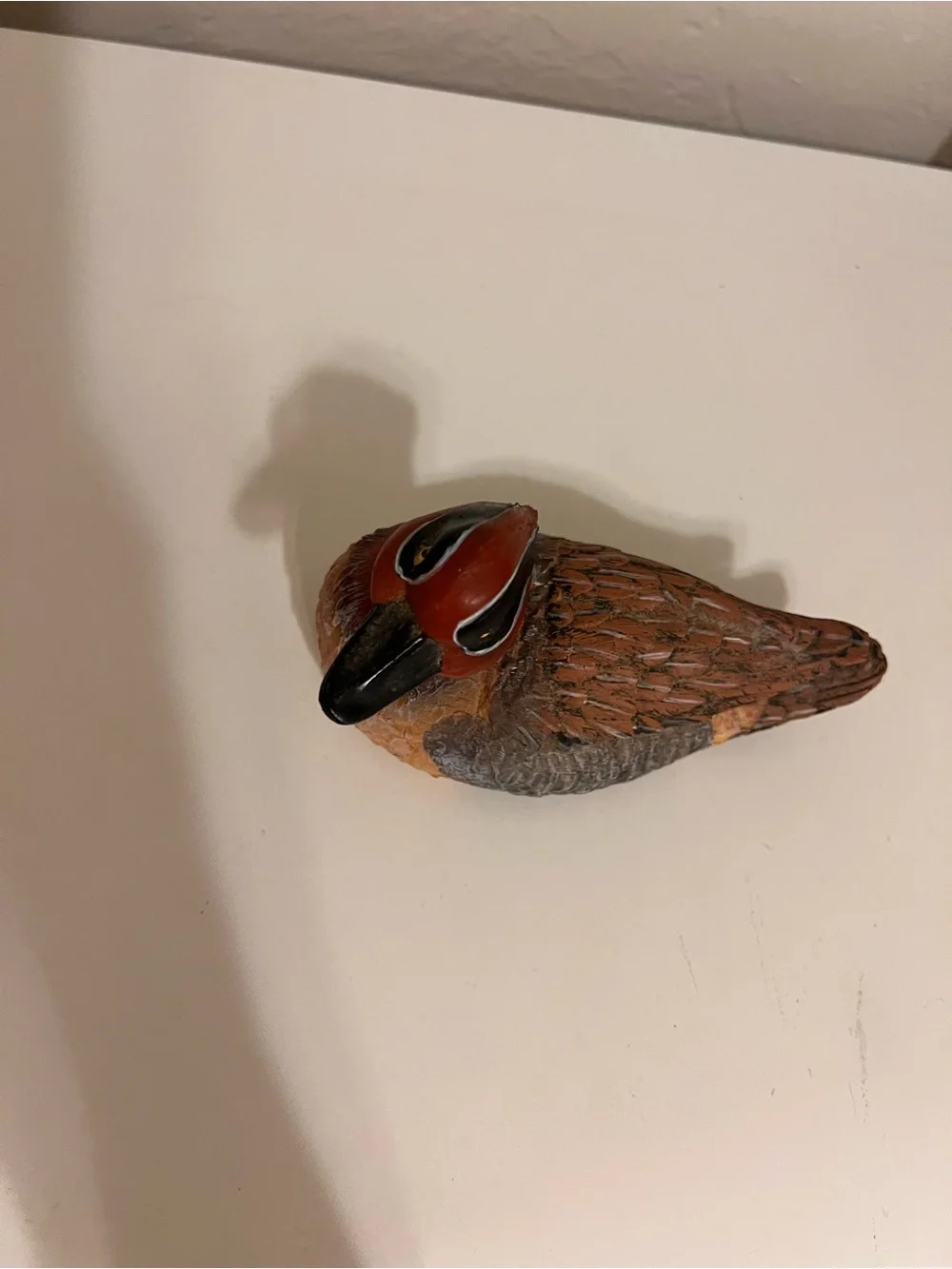 Vintage Green Winged Teal Duck Figurine by Sun Products Taiwan